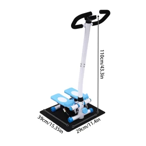 Adjustable Height Hydraulic Stair Steppers with Resistance Band