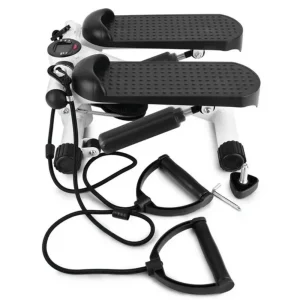 Mini Fitness Stepper with Resistance Bands and LCD Monitor